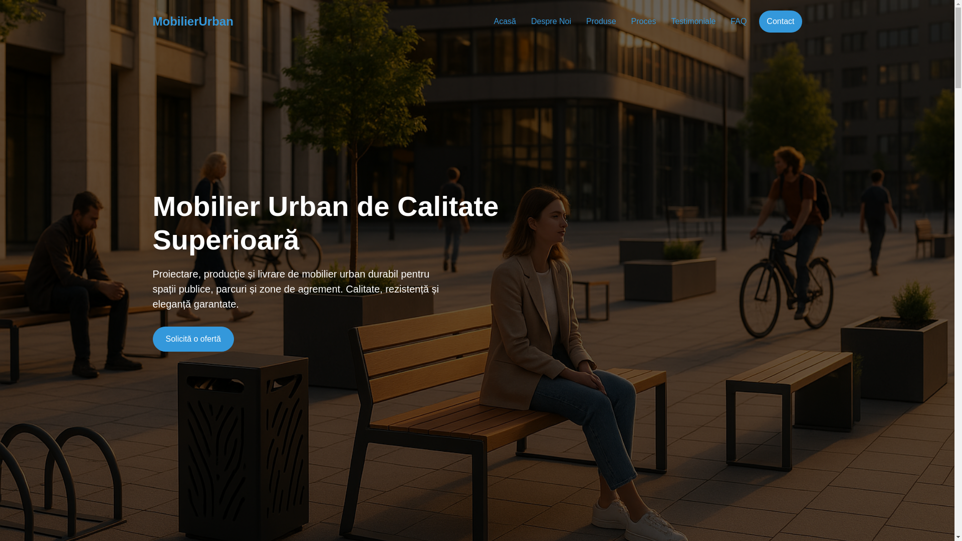 website screenshot of https://mobilier-urban.pages.dev/