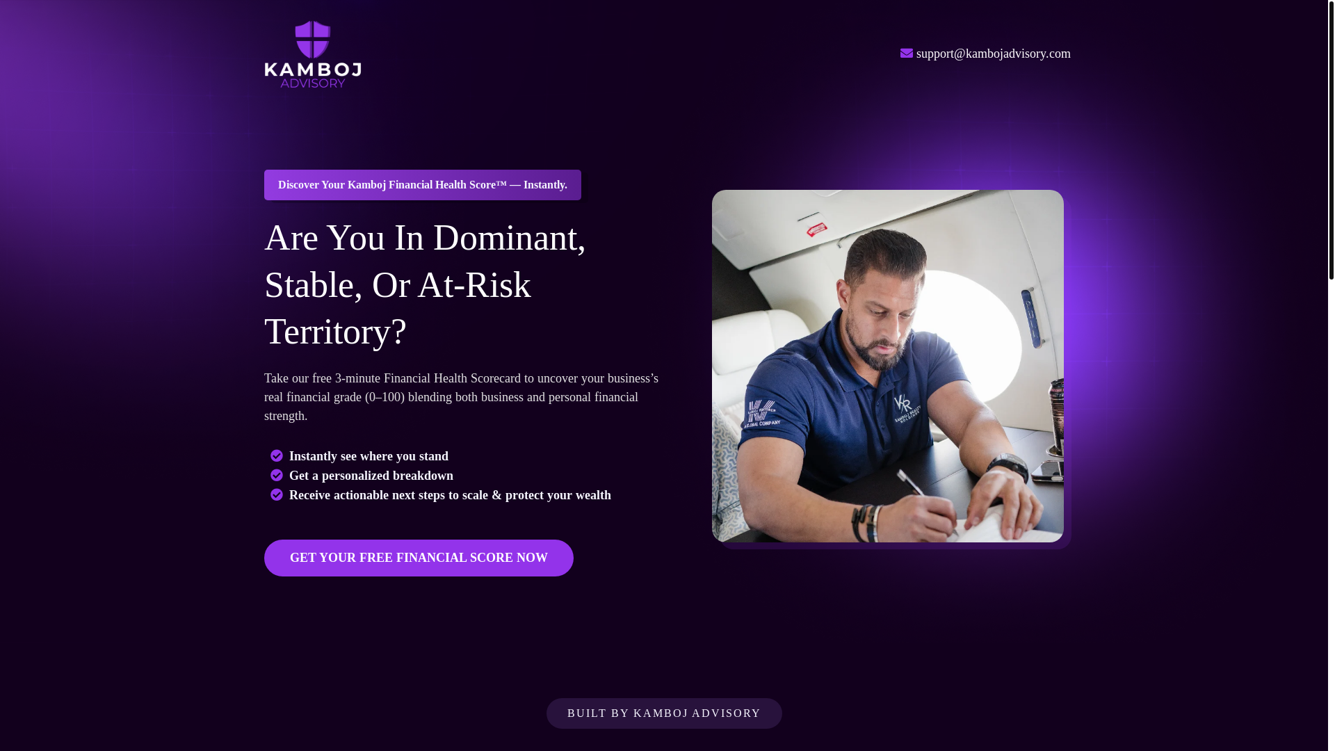 website screenshot of https://financialhealthscore.ai/