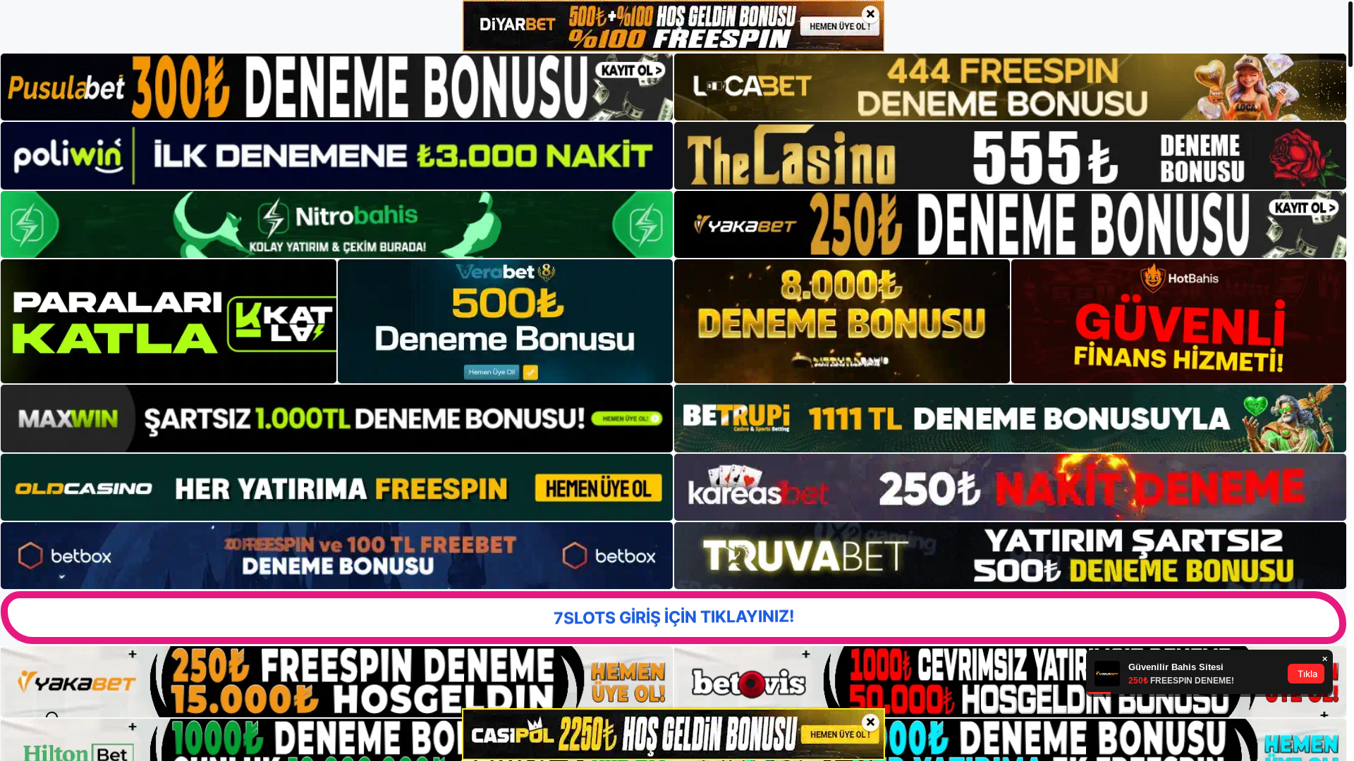 website screenshot of https://7slotsgirisi.net