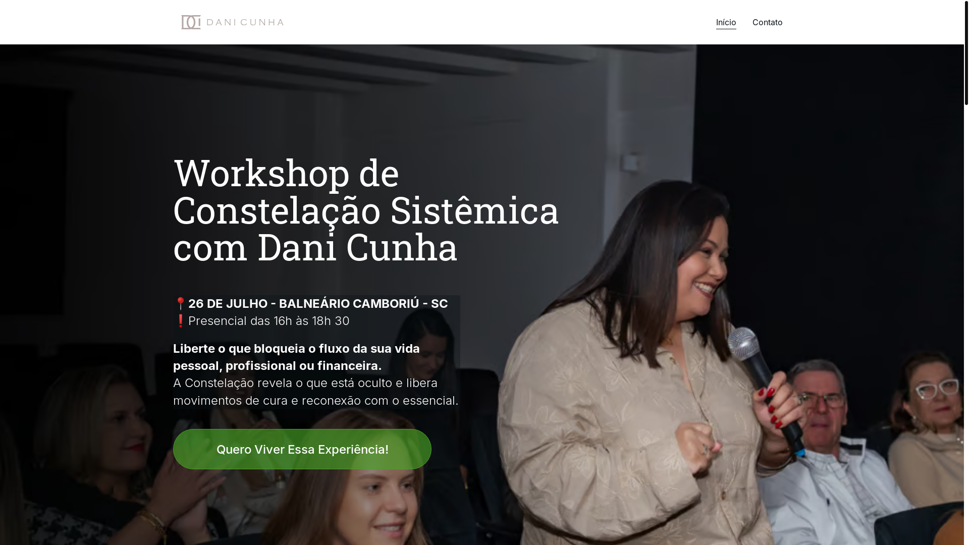 website screenshot of https://constelacaopordanicunha.com.br/