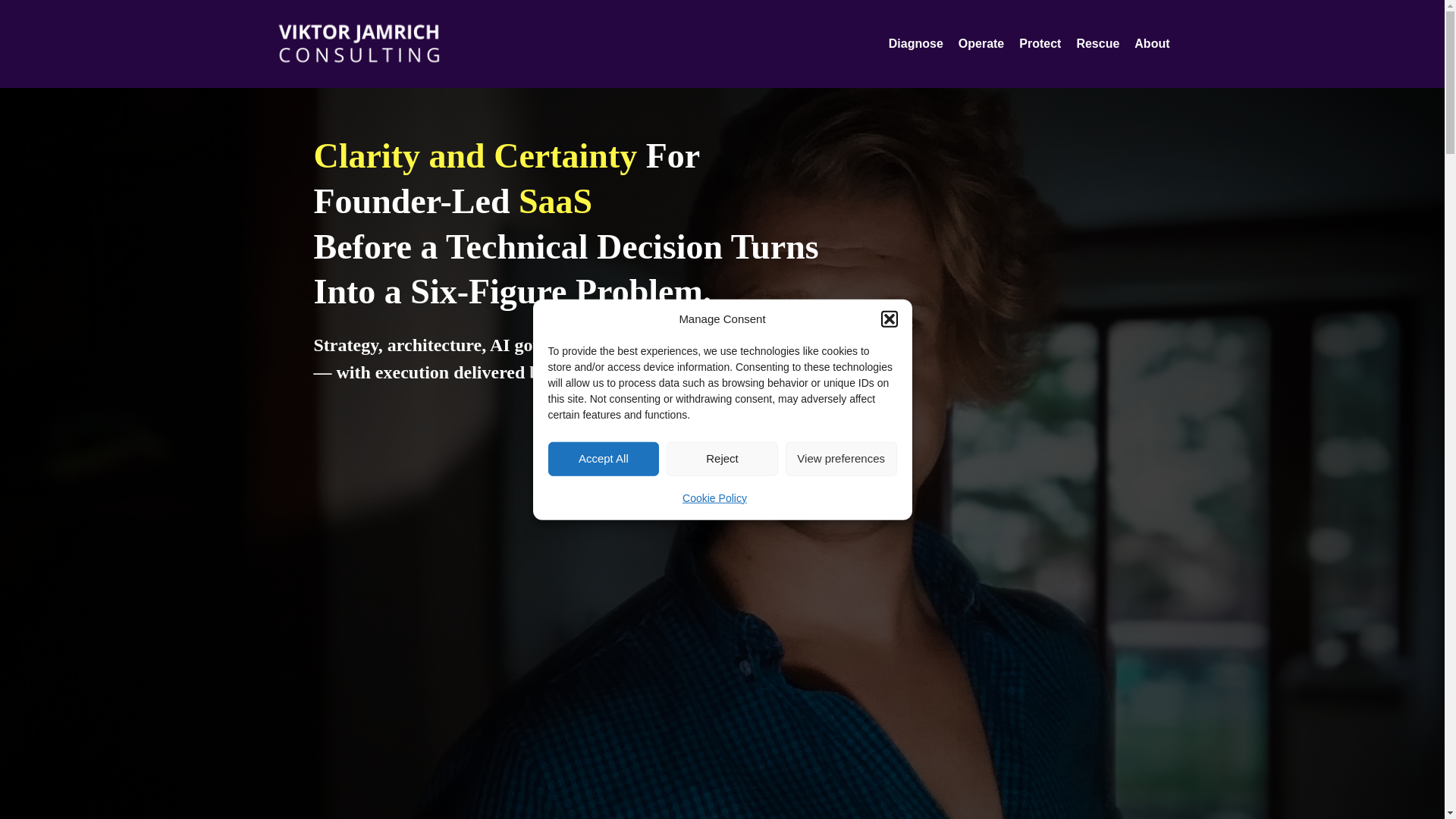 website screenshot of https://viktorjamrichstrategy.com/