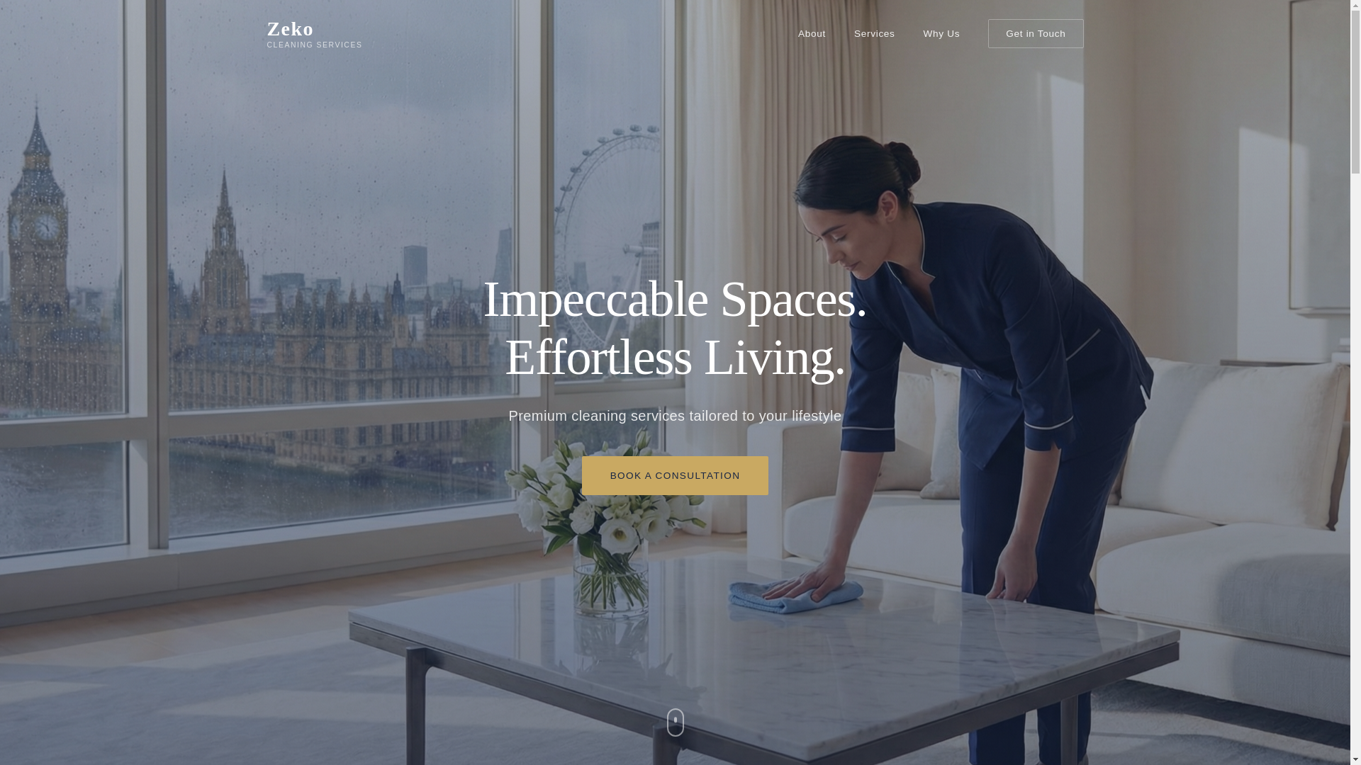 website screenshot of https://zeko-cleaning.co.uk/