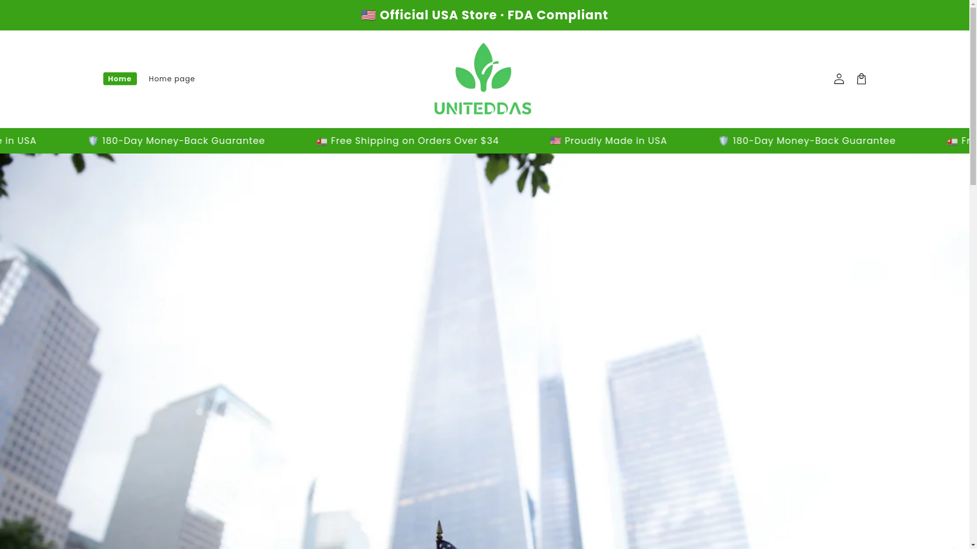 website screenshot of https://uniteddas.com/