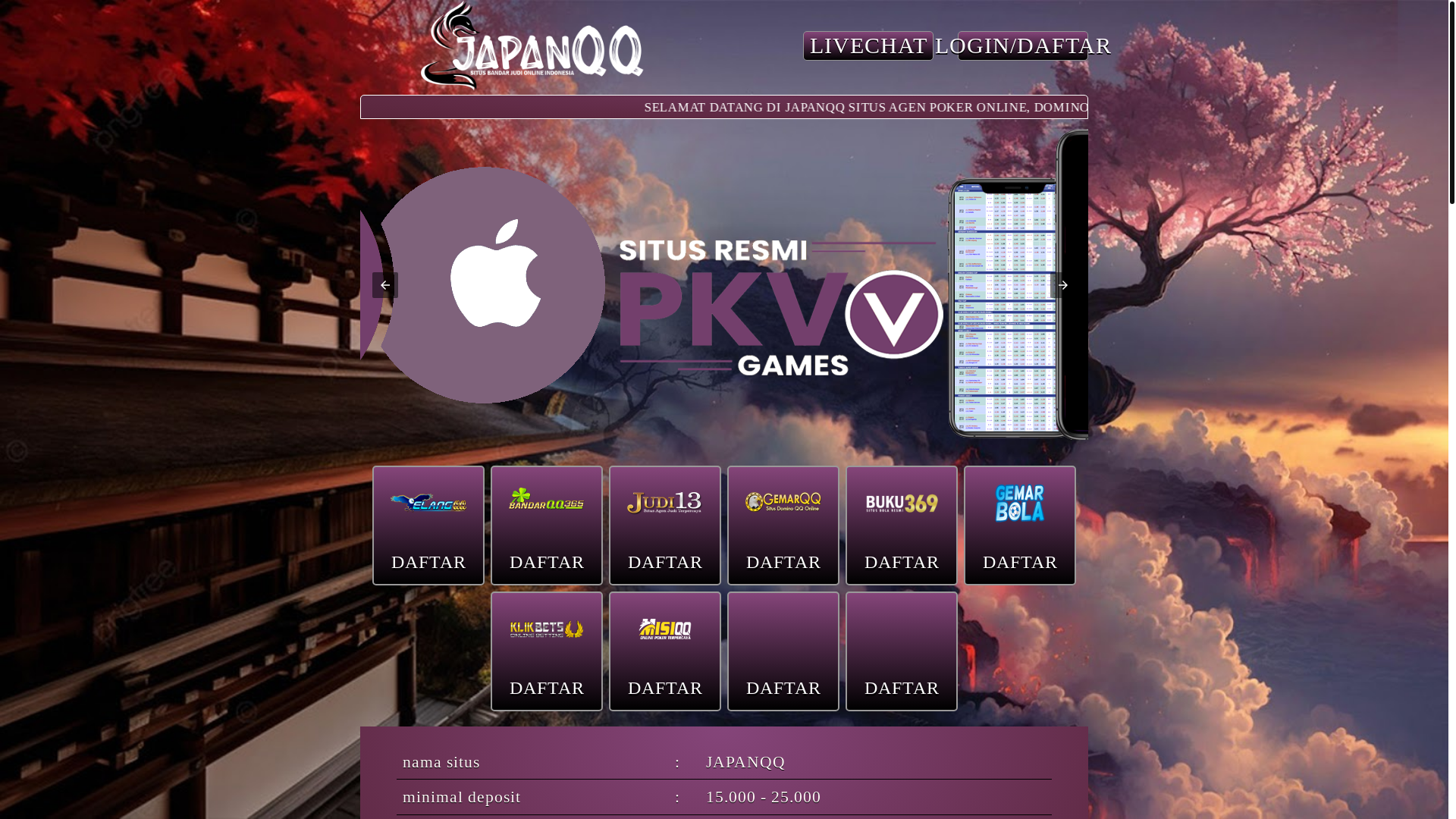 website screenshot of https://japanqq.vip/