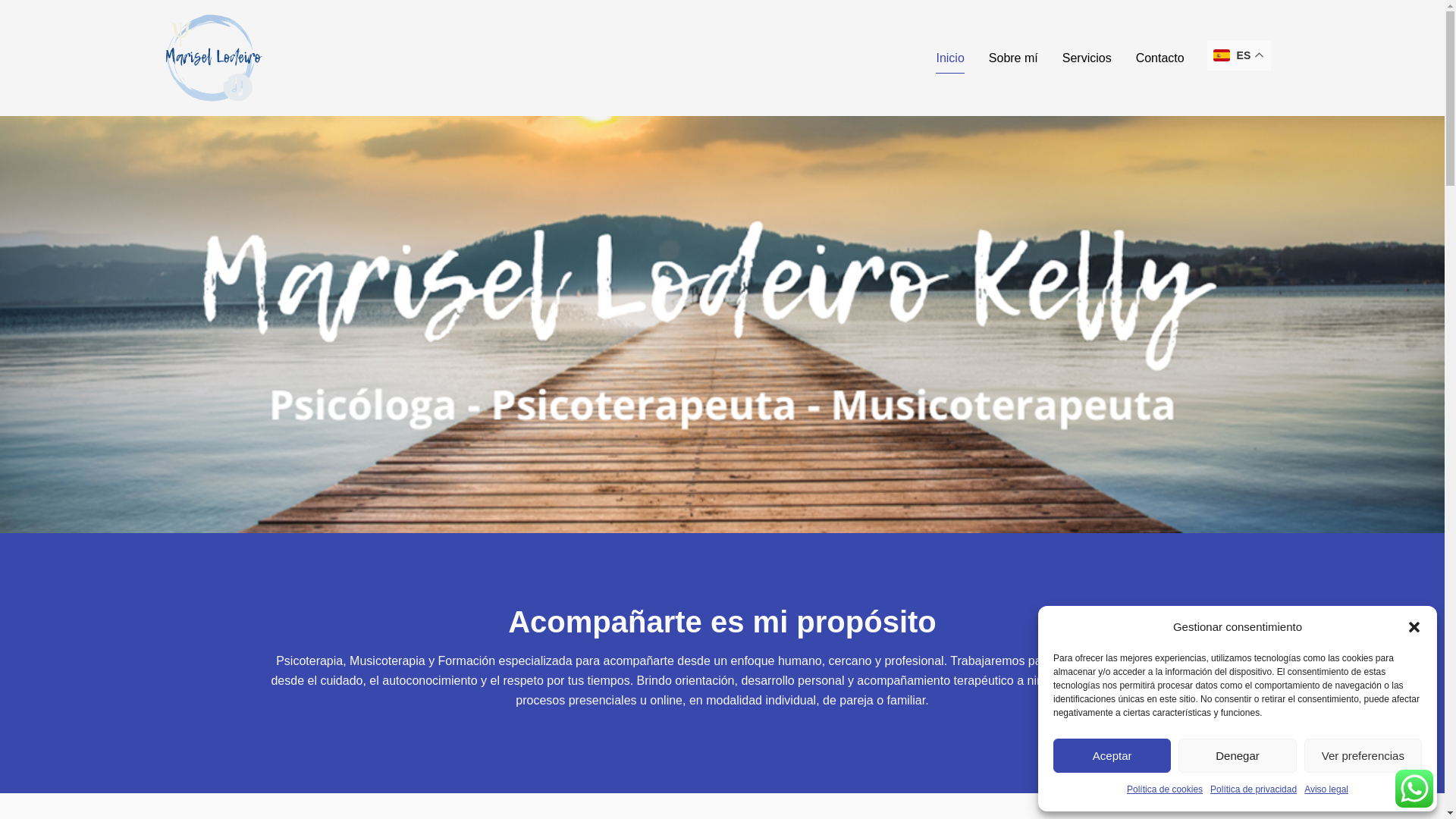 website screenshot of https://marisel-lodeiro.es/