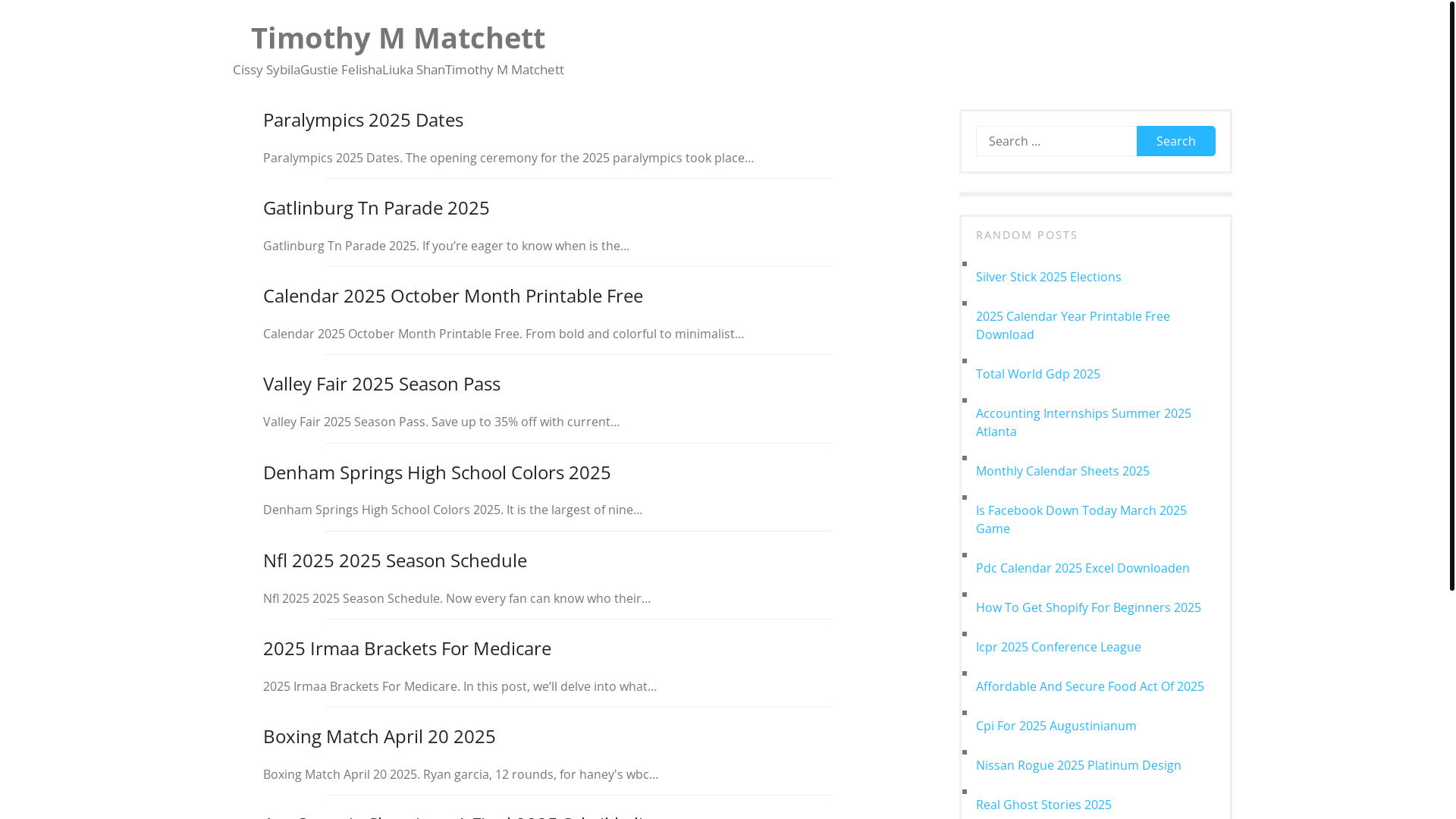 website screenshot of https://timothymmatchettj.pages.dev/