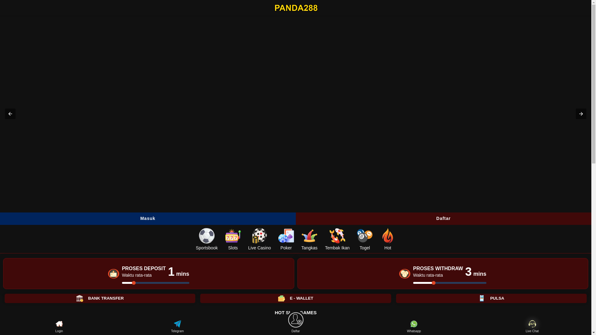 website screenshot of https://panda288.net/