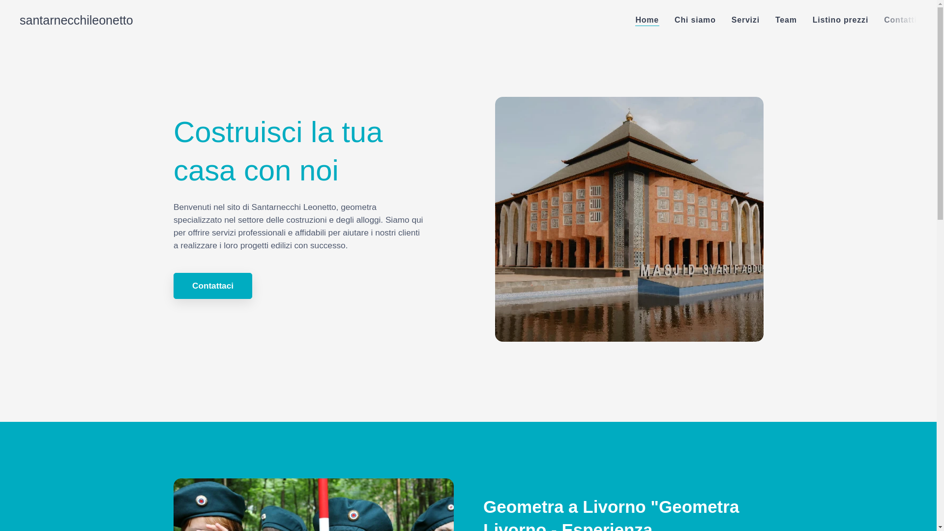 website screenshot of https://santarnecchileonetto.it/