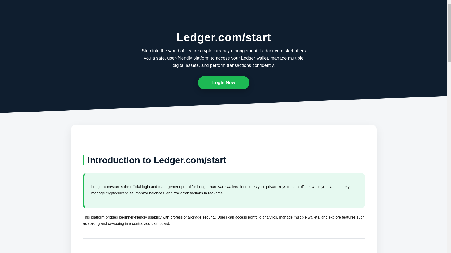 website screenshot of https://ldger-started-en.pages.dev/