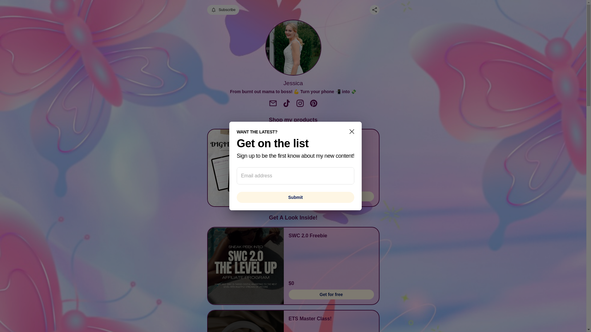 website screenshot of https://jvizcaino.store/