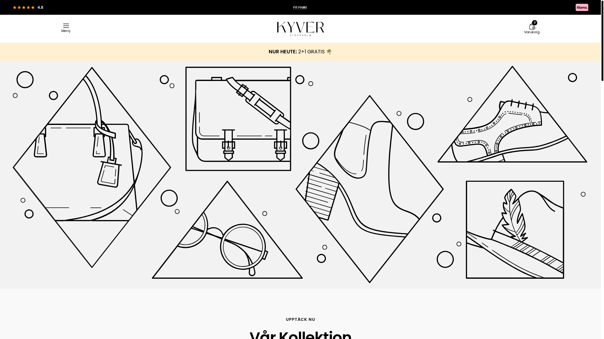 website screenshot of https://kyverstockholm.com/