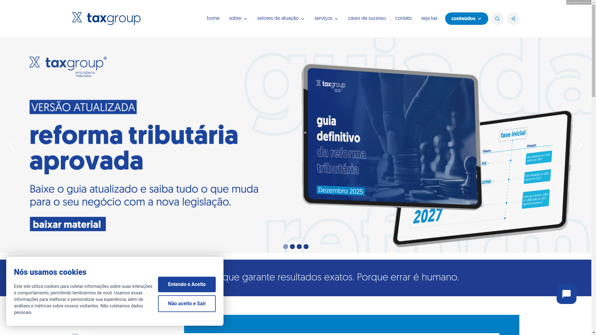 website screenshot of https://taxgroup.com.br/