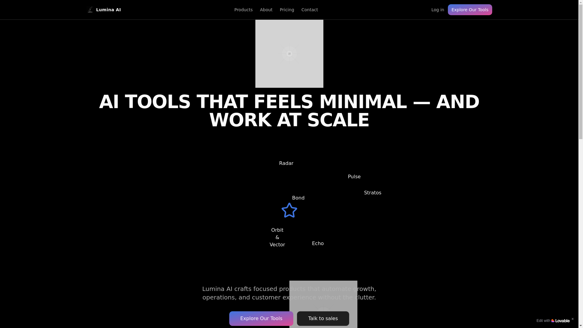 website screenshot of https://luminaai.sg/