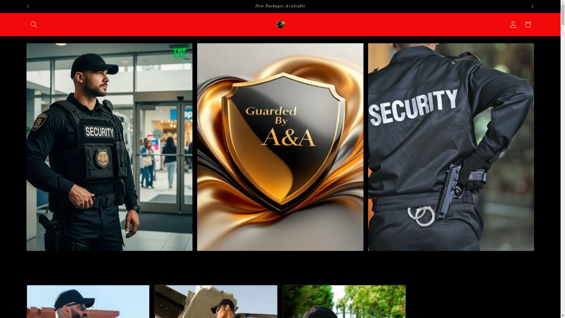 website screenshot of https://guardedbyaa.com/