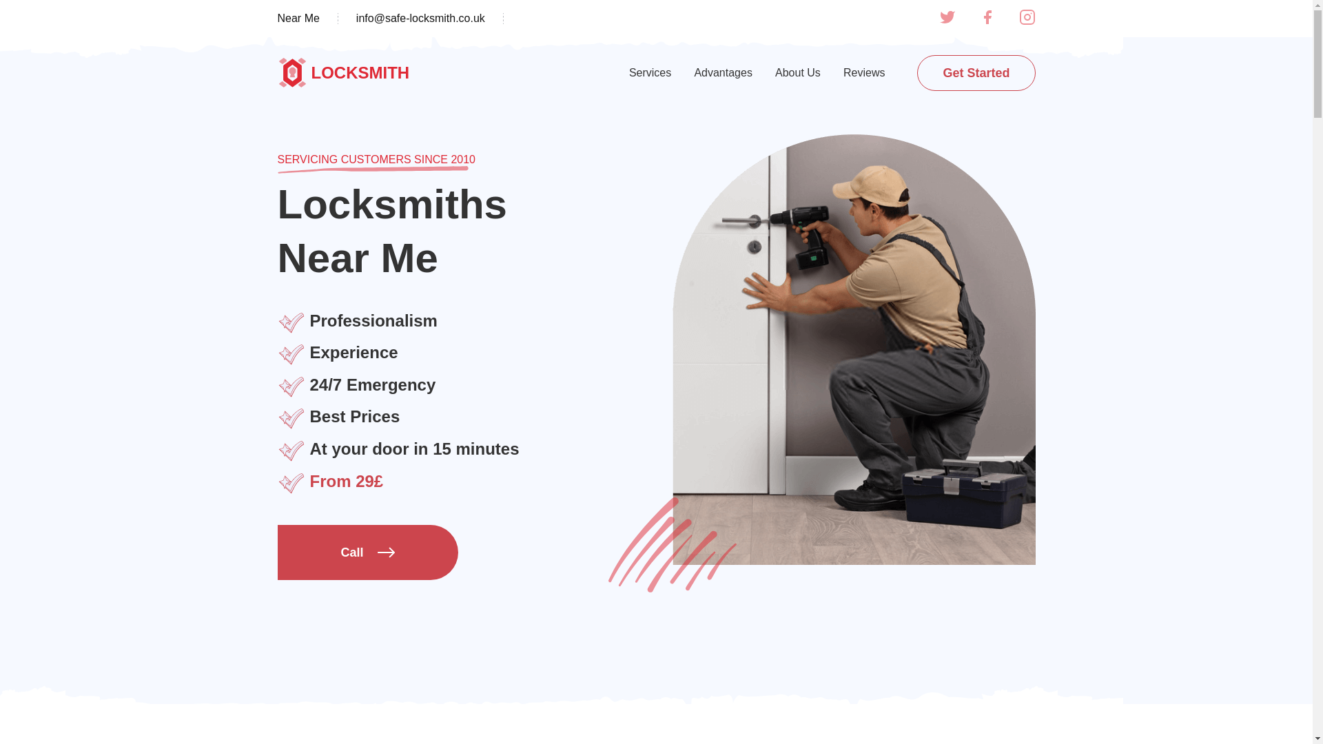 website screenshot of https://safe-locksmith.co.uk/