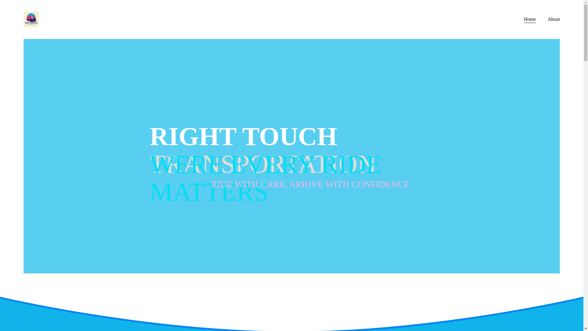 website screenshot of https://righttouchnctransportation.com/