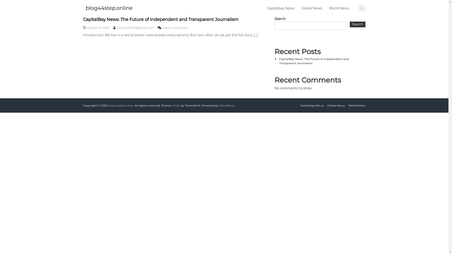 website screenshot of https://blog44step.online/