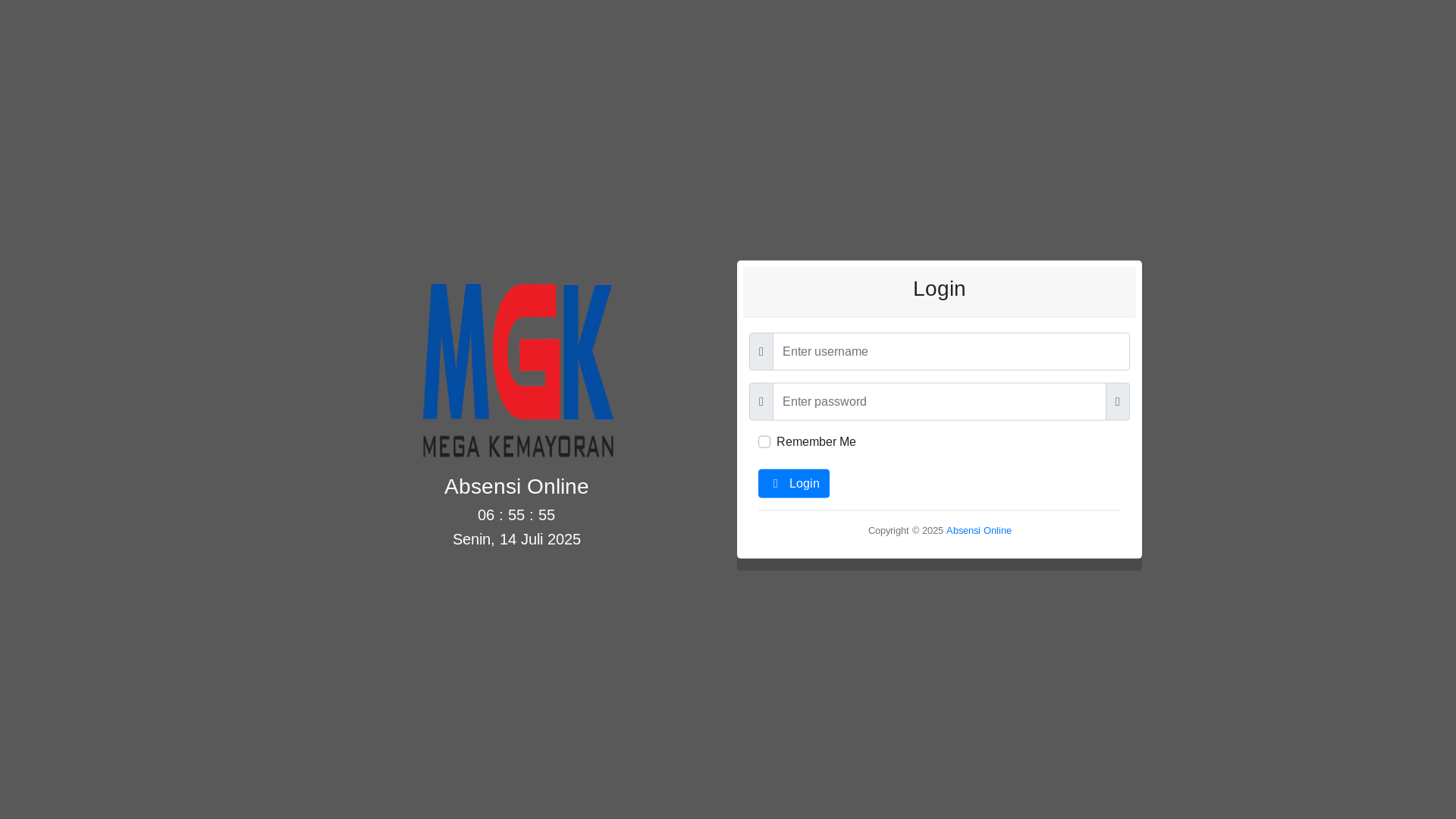 website screenshot of https://absensigeolocation.my.id/