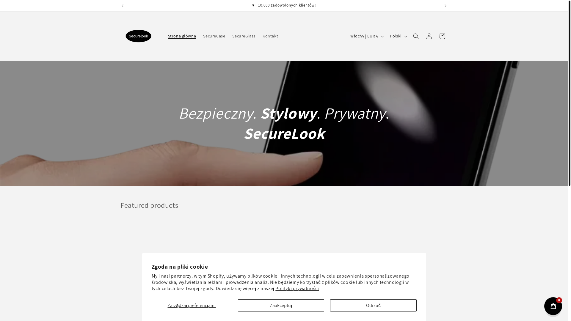website screenshot of https://securelook.shop/