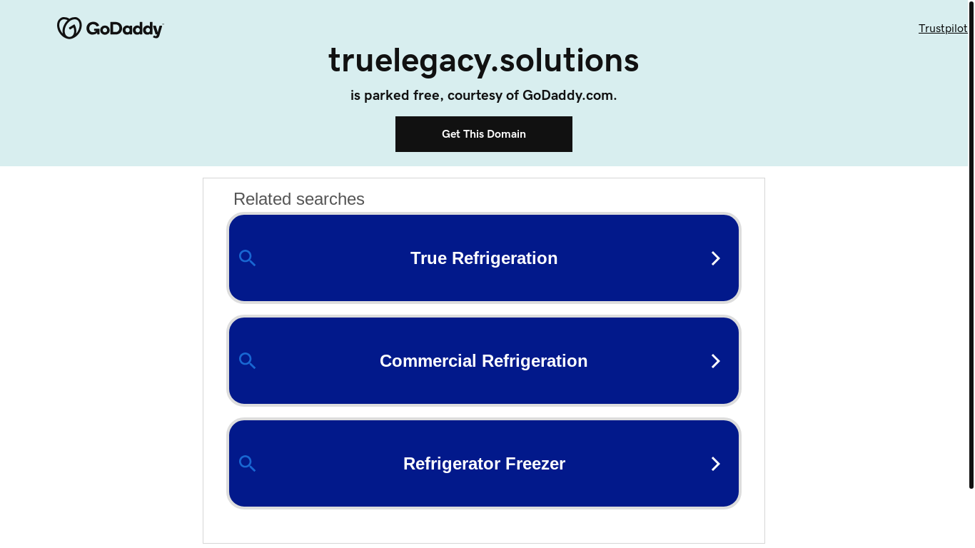 website screenshot of https://truelegacy.solutions/