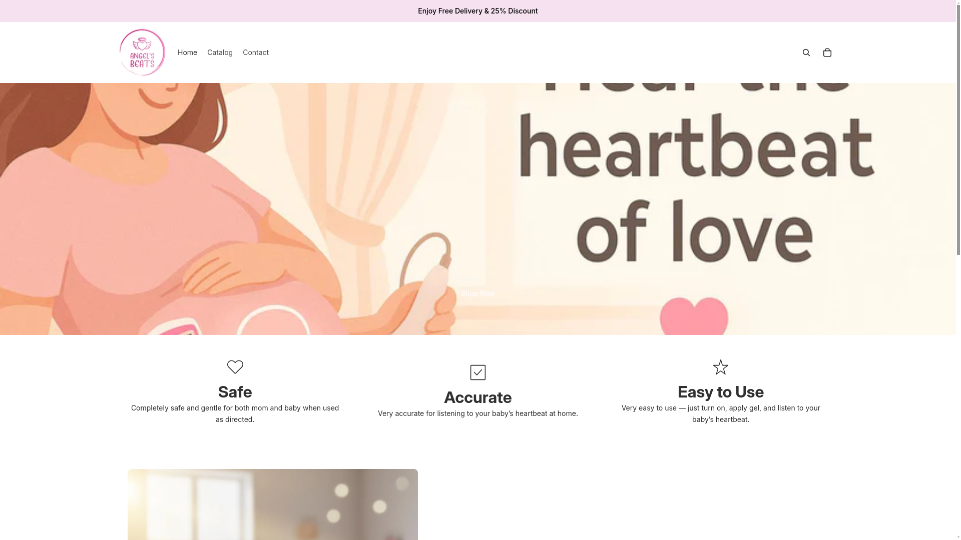 website screenshot of https://angelsbeats.com/
