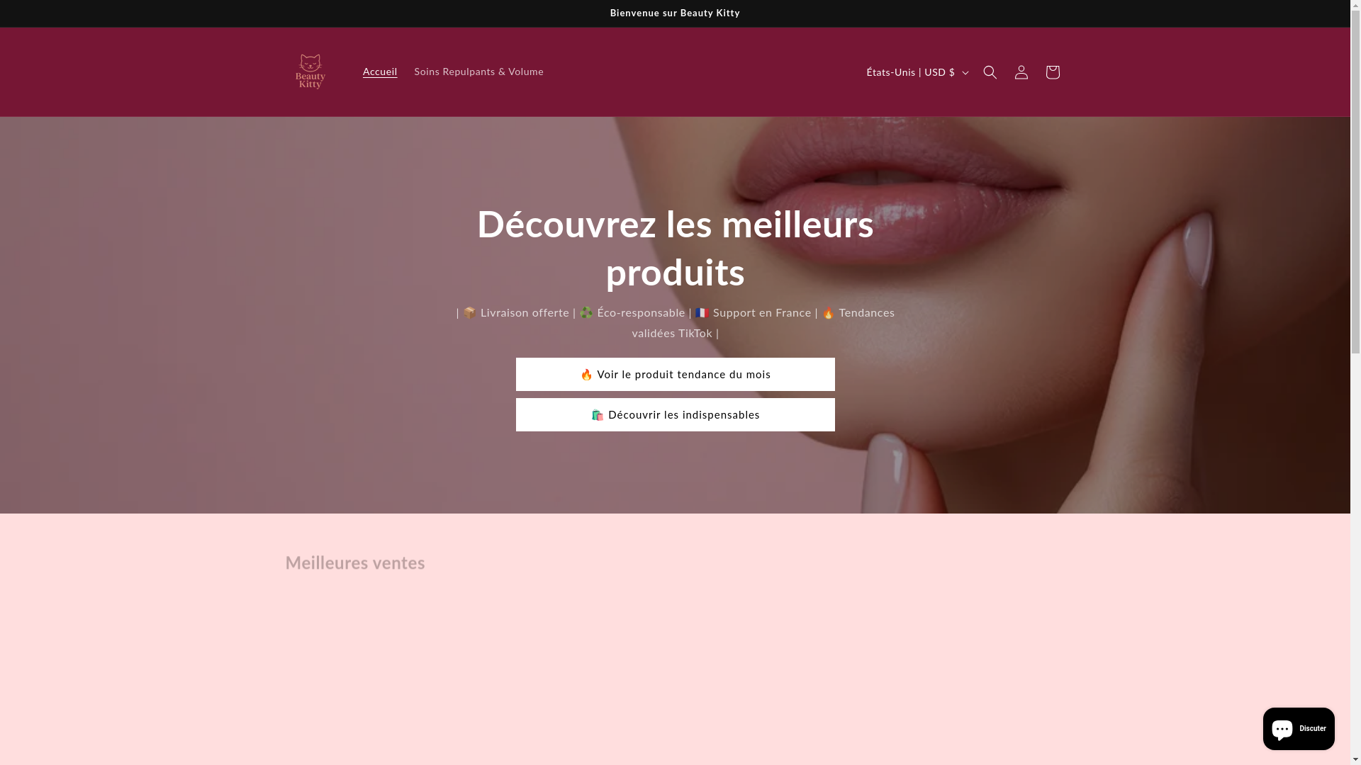 website screenshot of https://beautykitty.fr/
