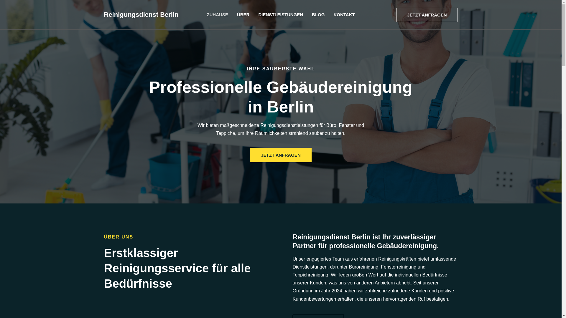 website screenshot of https://reinigungsdienstberlin.com/