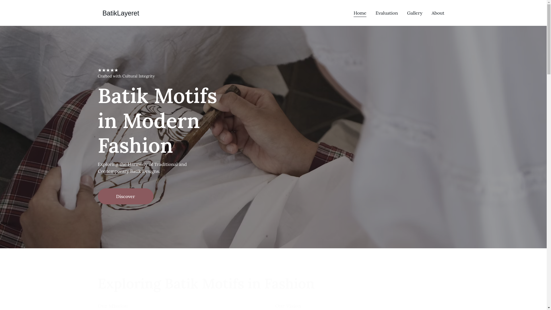 website screenshot of https://batiklayeret.cloud/