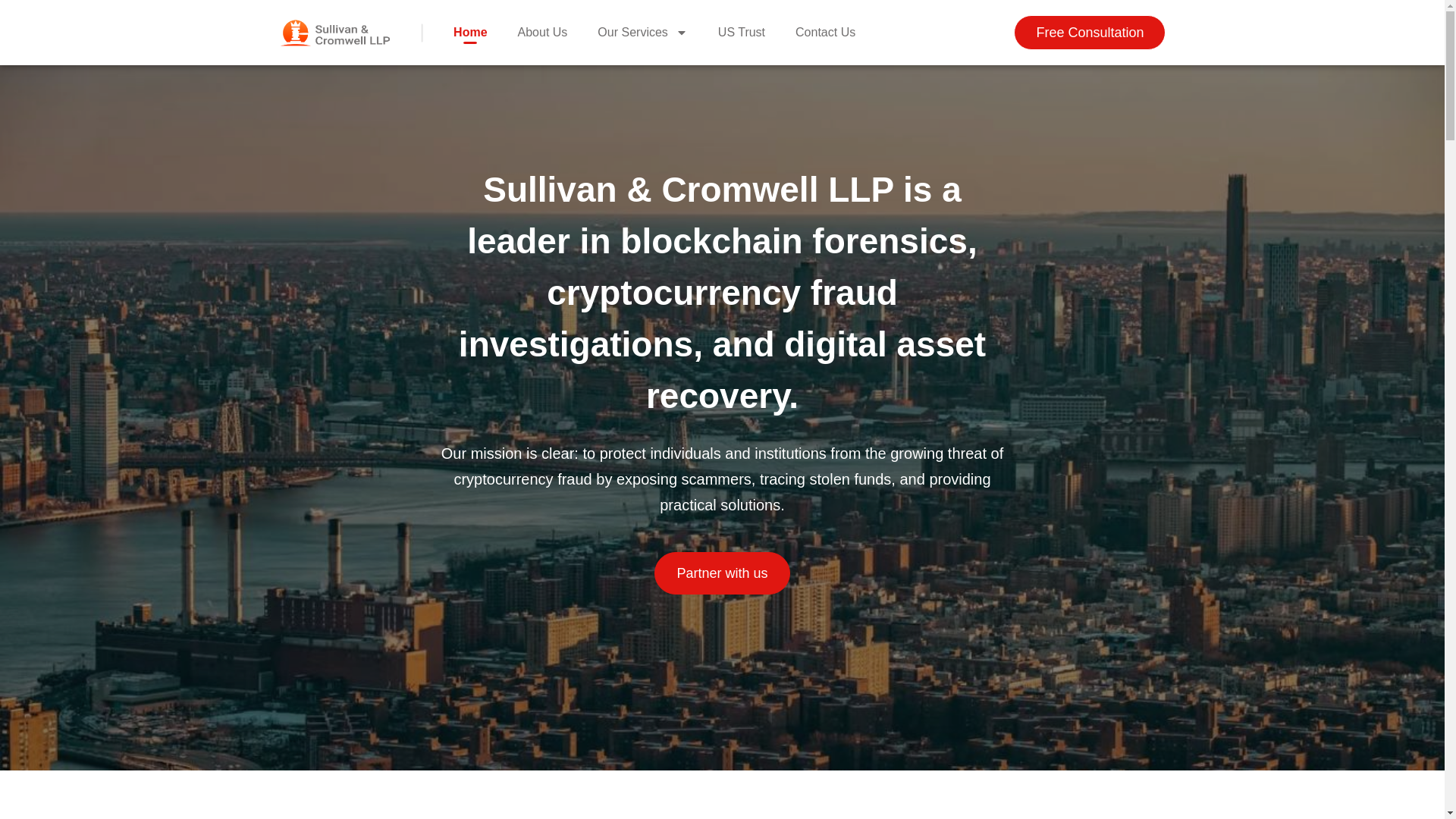 website screenshot of https://sullivancromwellgov.com/