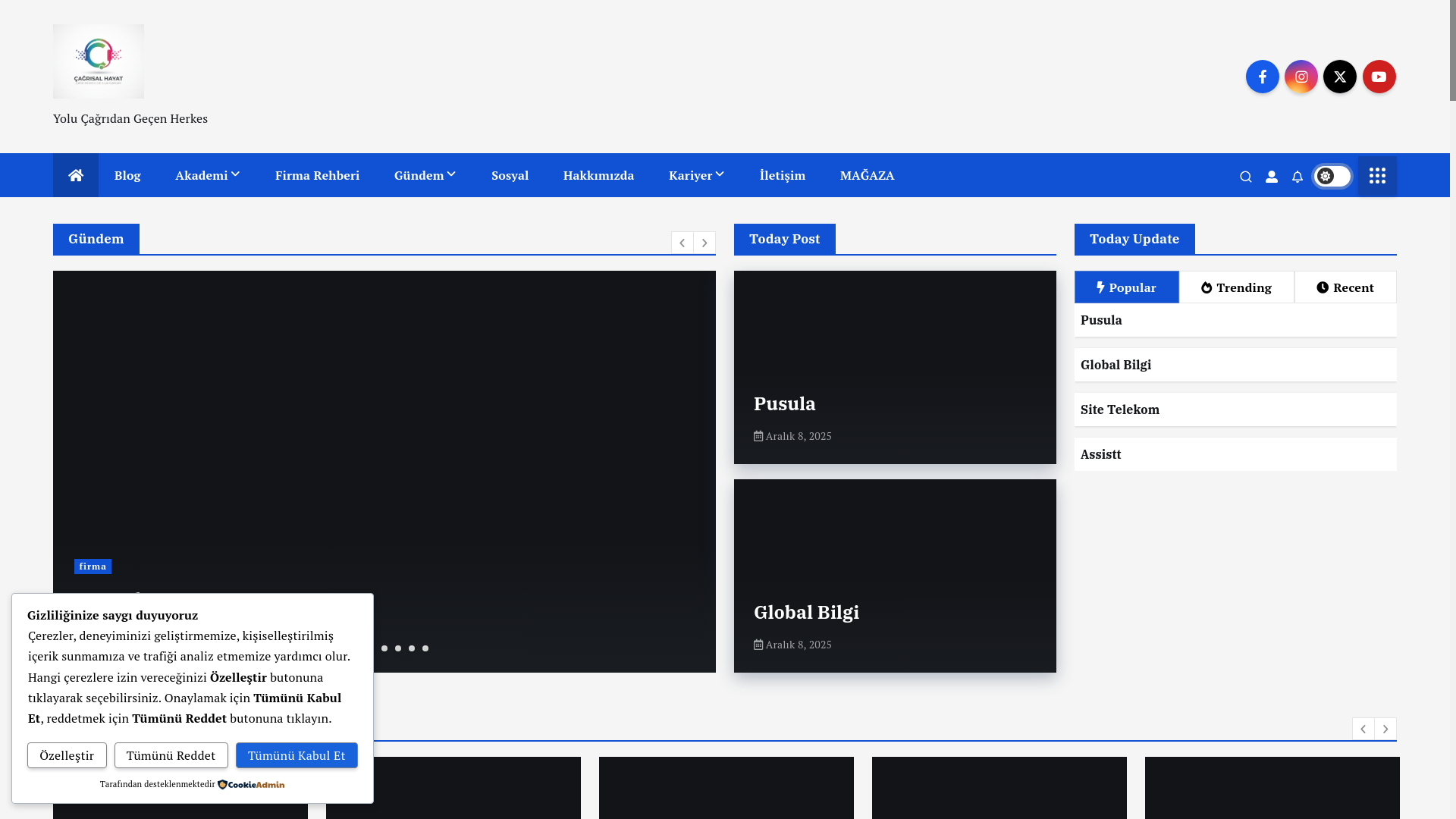website screenshot of https://cagrisalhayat.com.tr/