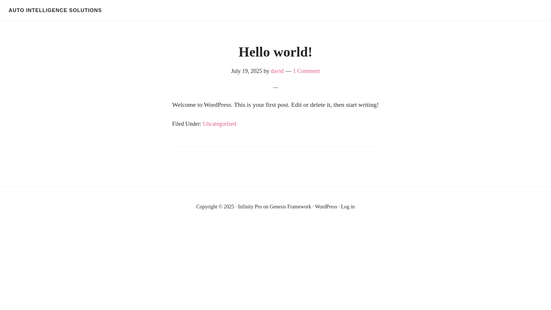 website screenshot of https://autointelligencesolutions.com/