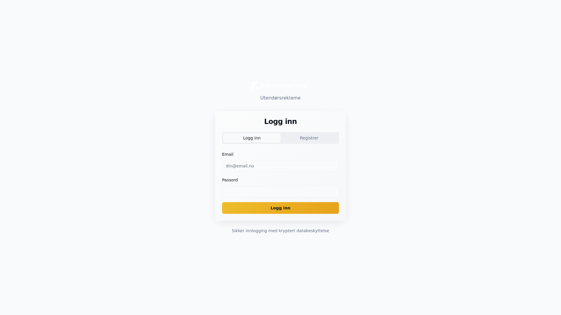 website screenshot of https://reklameservice.app/