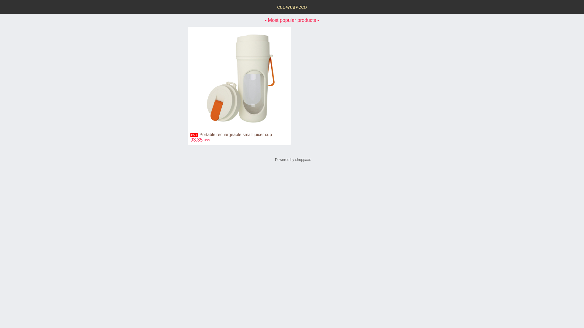 website screenshot of https://ecoweaveco.com/