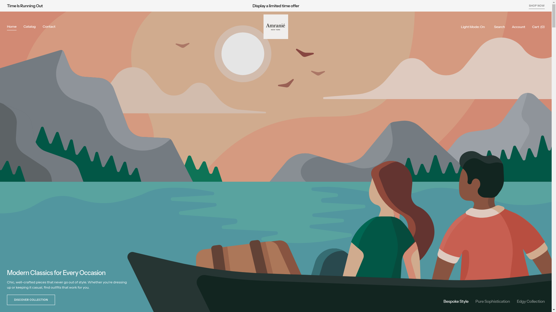 website screenshot of https://amranie.com/