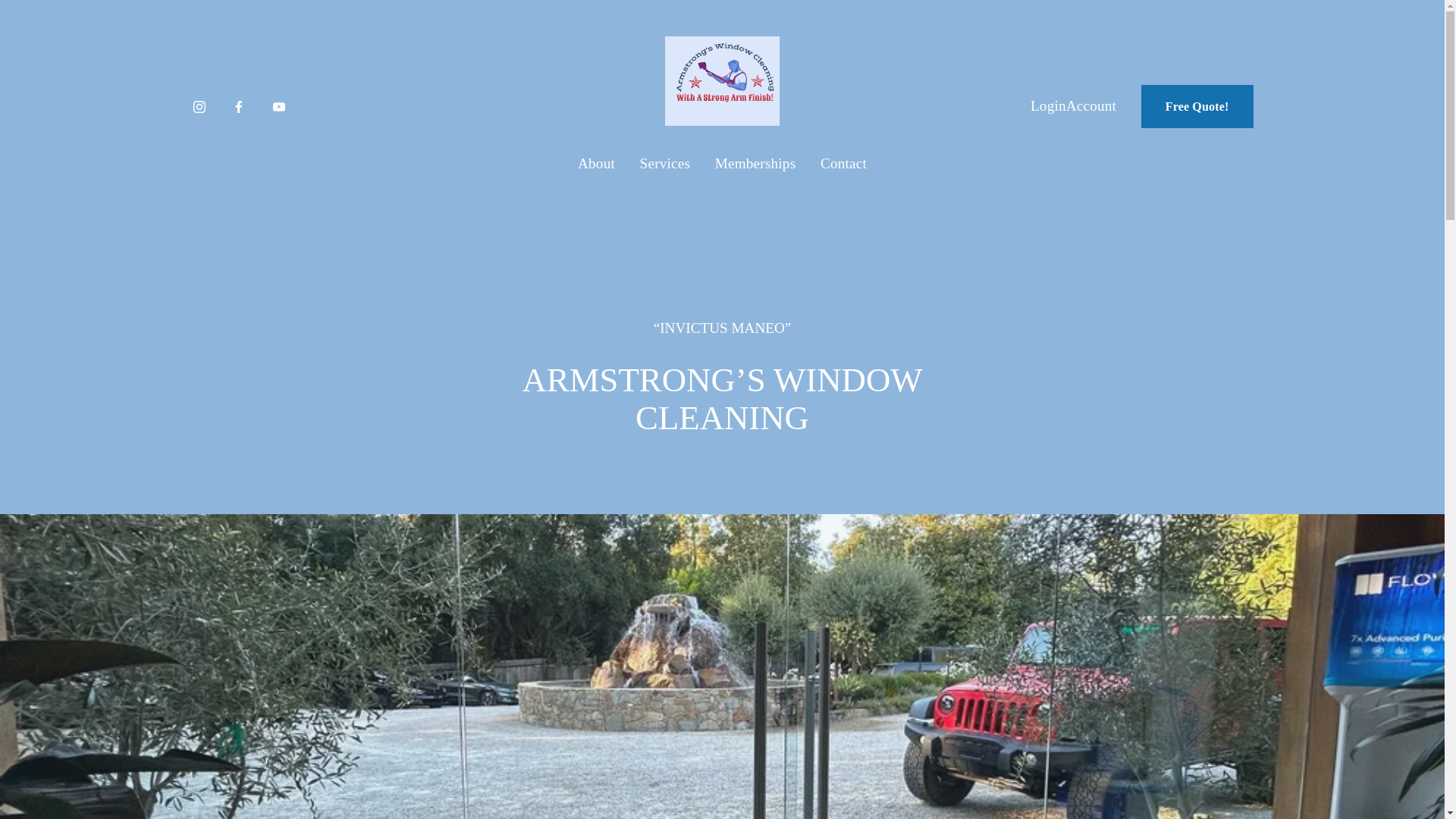 website screenshot of https://armstrongswindowcleaning.com/