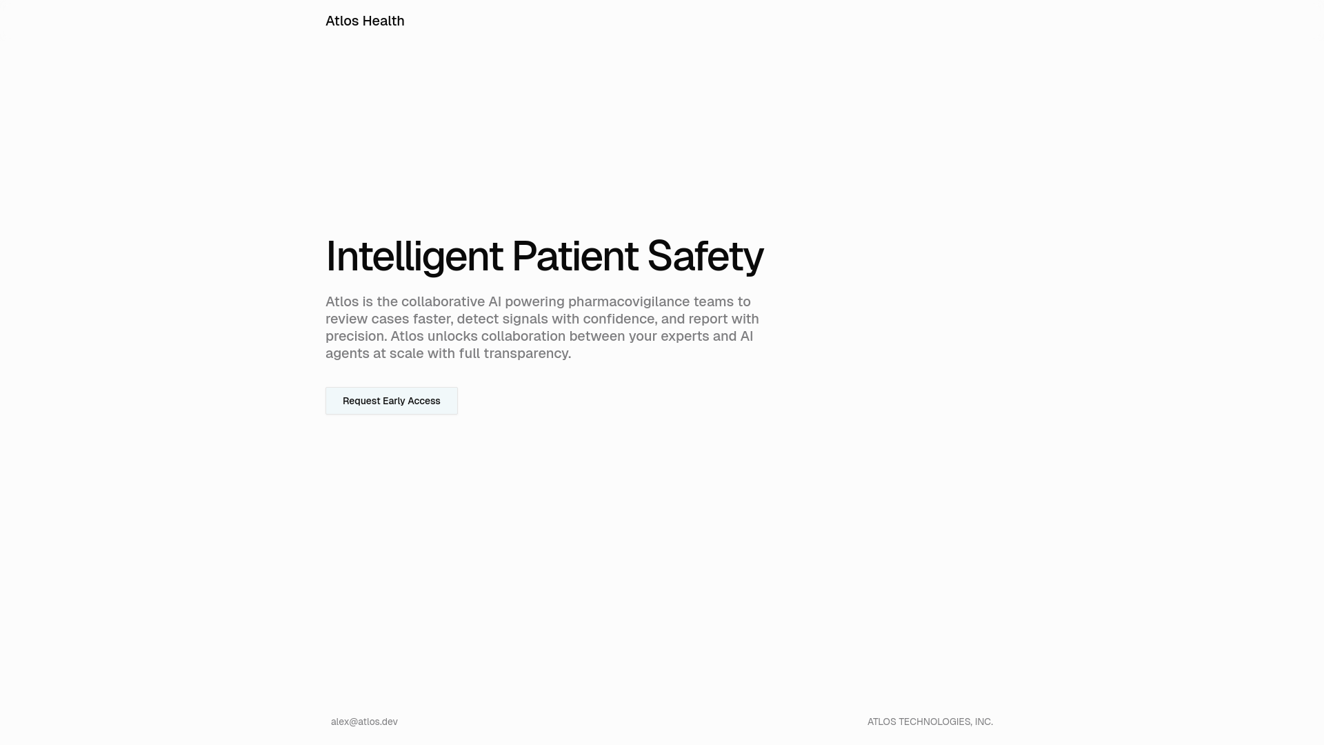website screenshot of https://atloshealth.com/