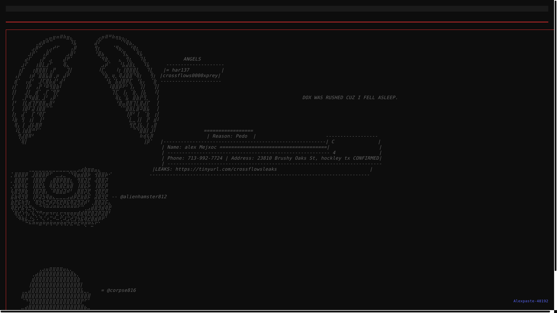 website screenshot of https://pastealex.pages.dev/
