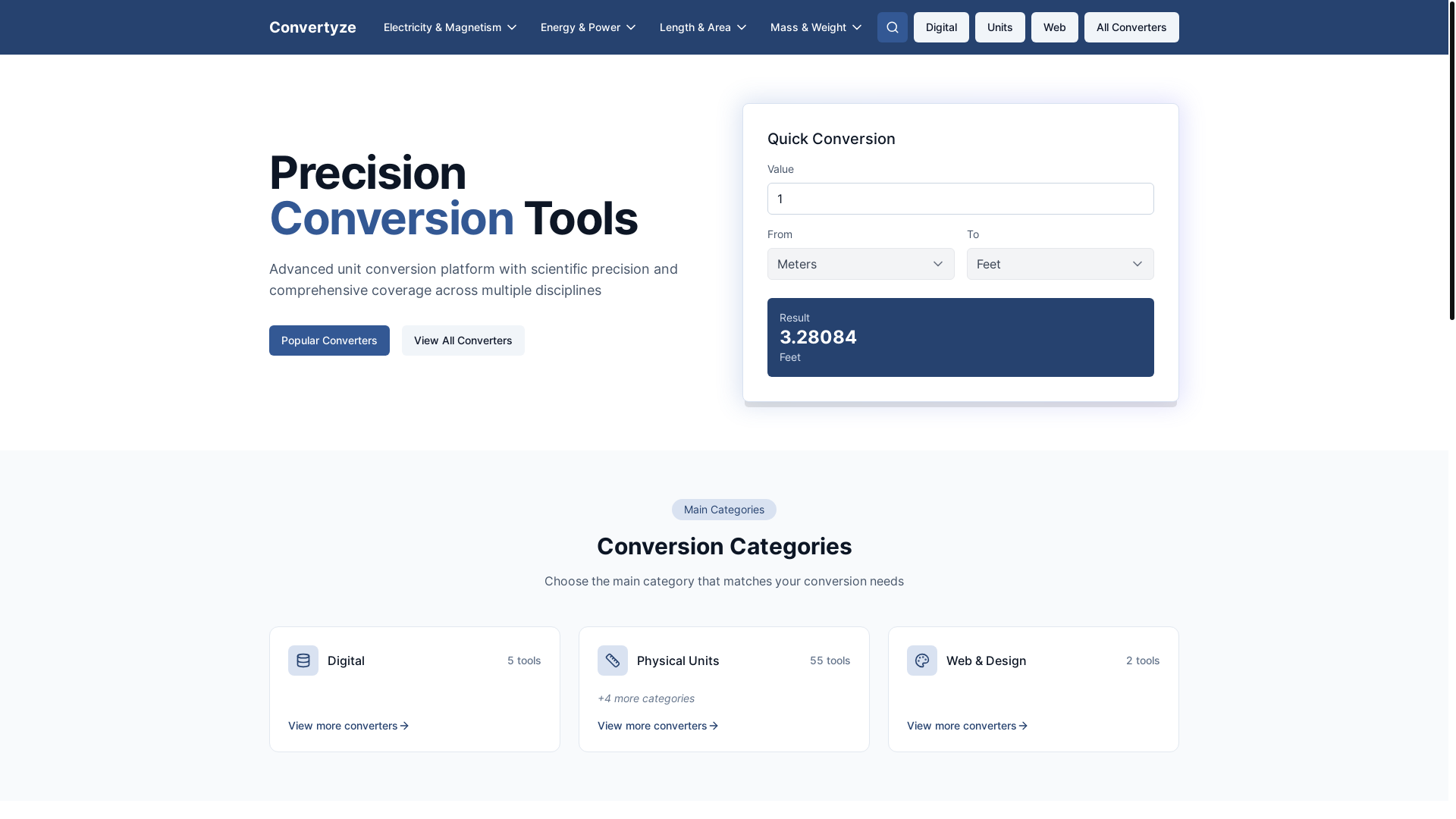 website screenshot of https://convertyze-gui.pages.dev/