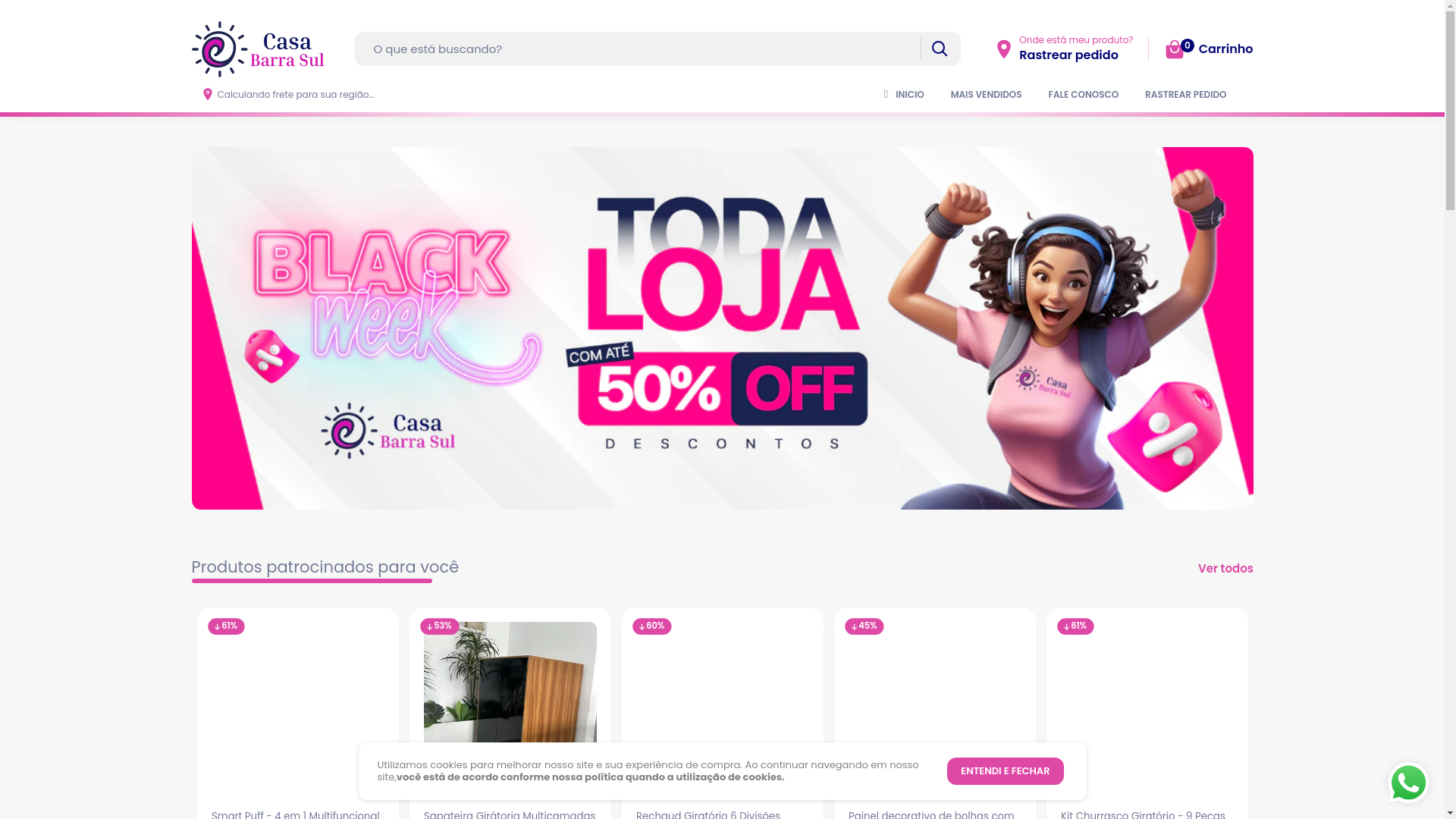 website screenshot of https://casabarrasul.store/