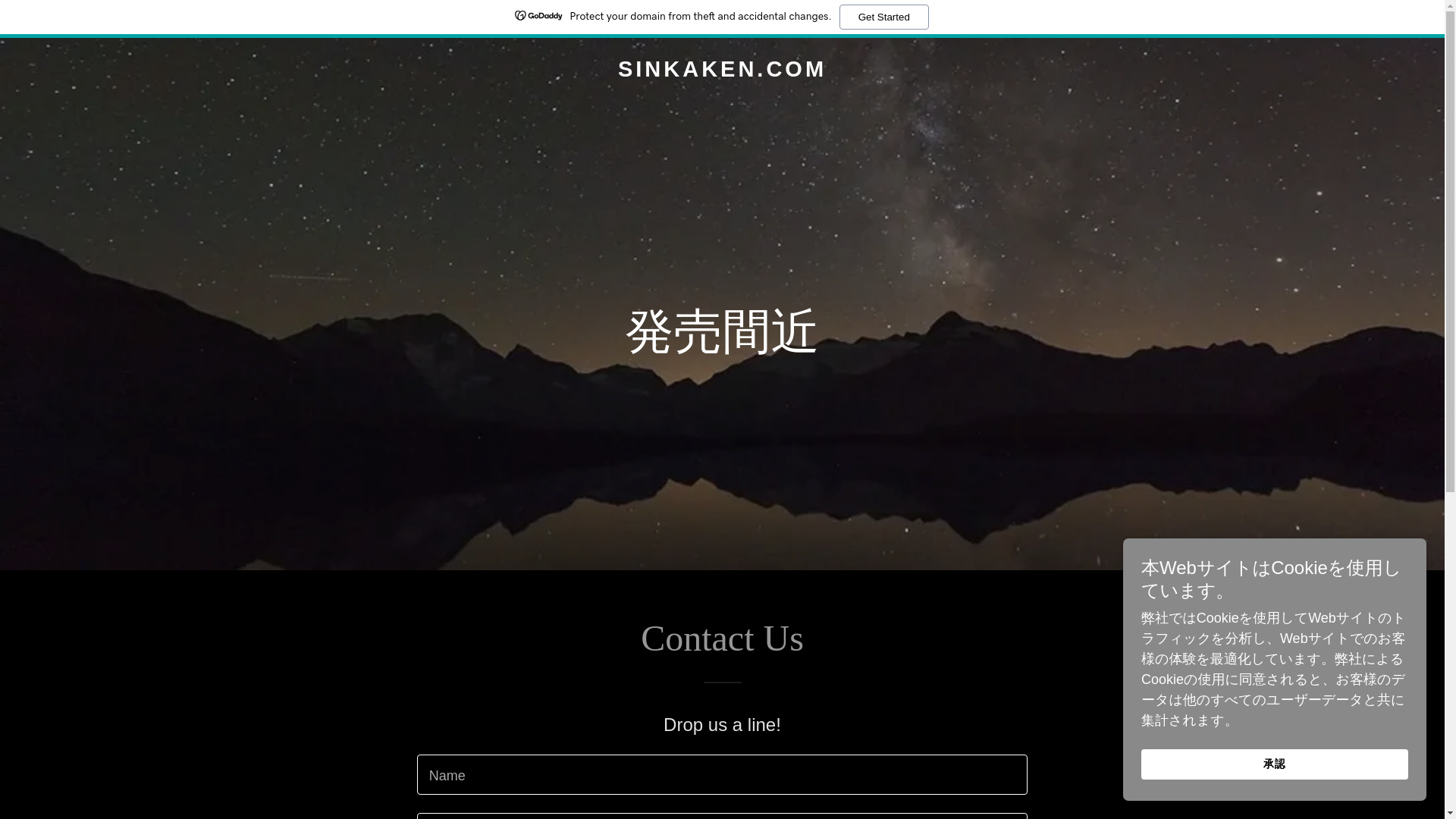 website screenshot of https://sinkaken.com/