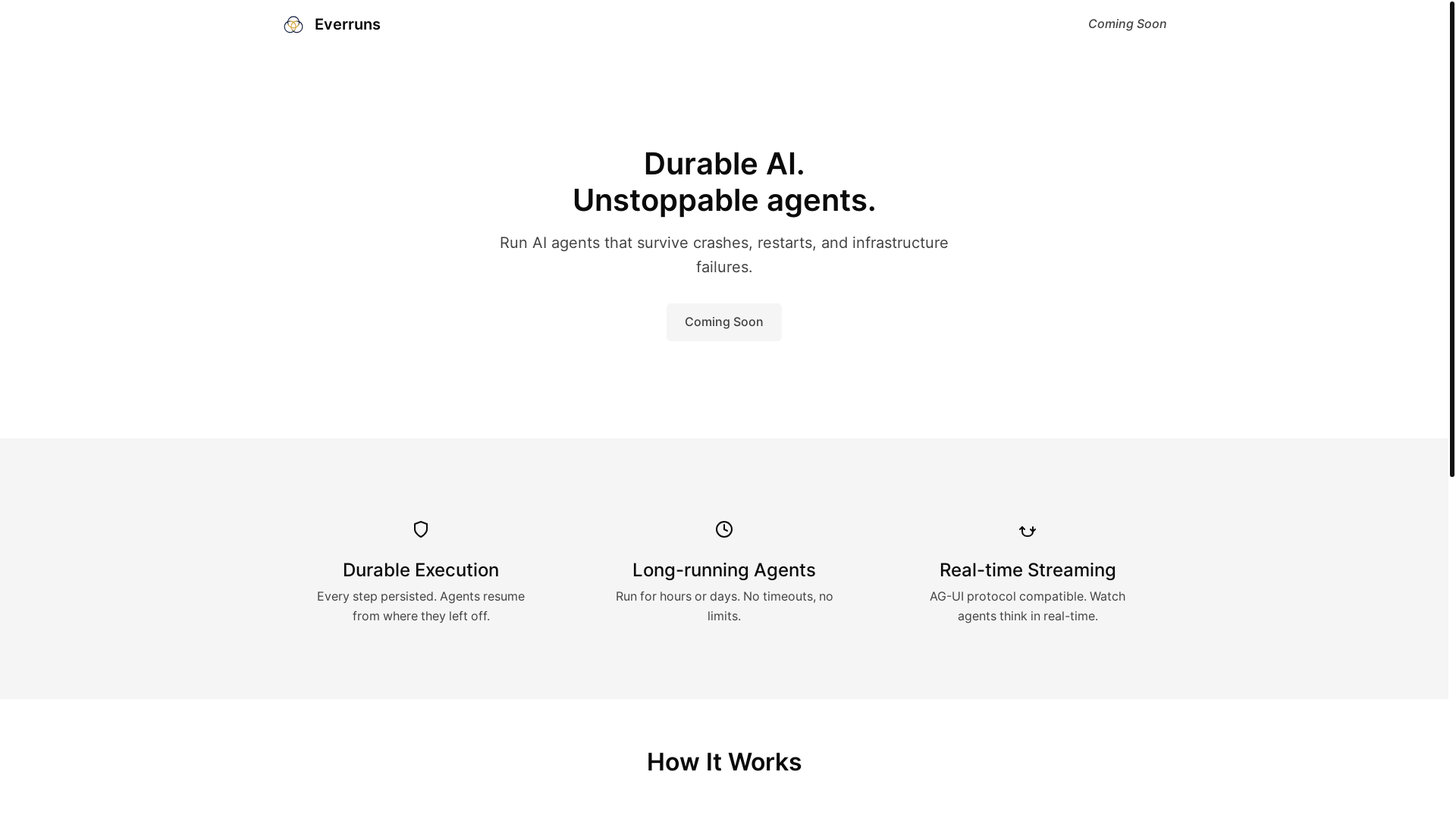 website screenshot of https://everruns-landing.pages.dev/