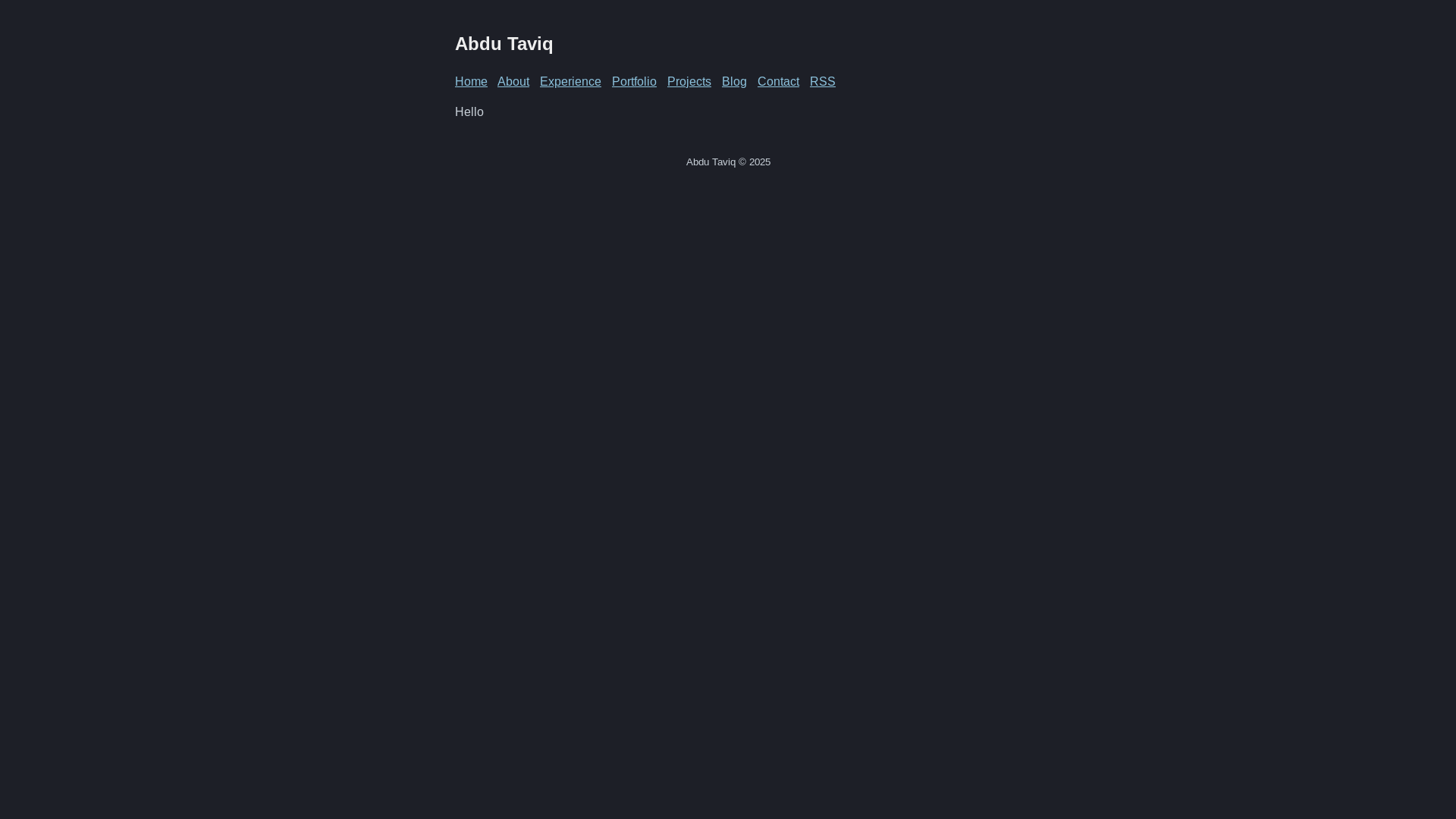 website screenshot of https://abduvik.pages.dev/