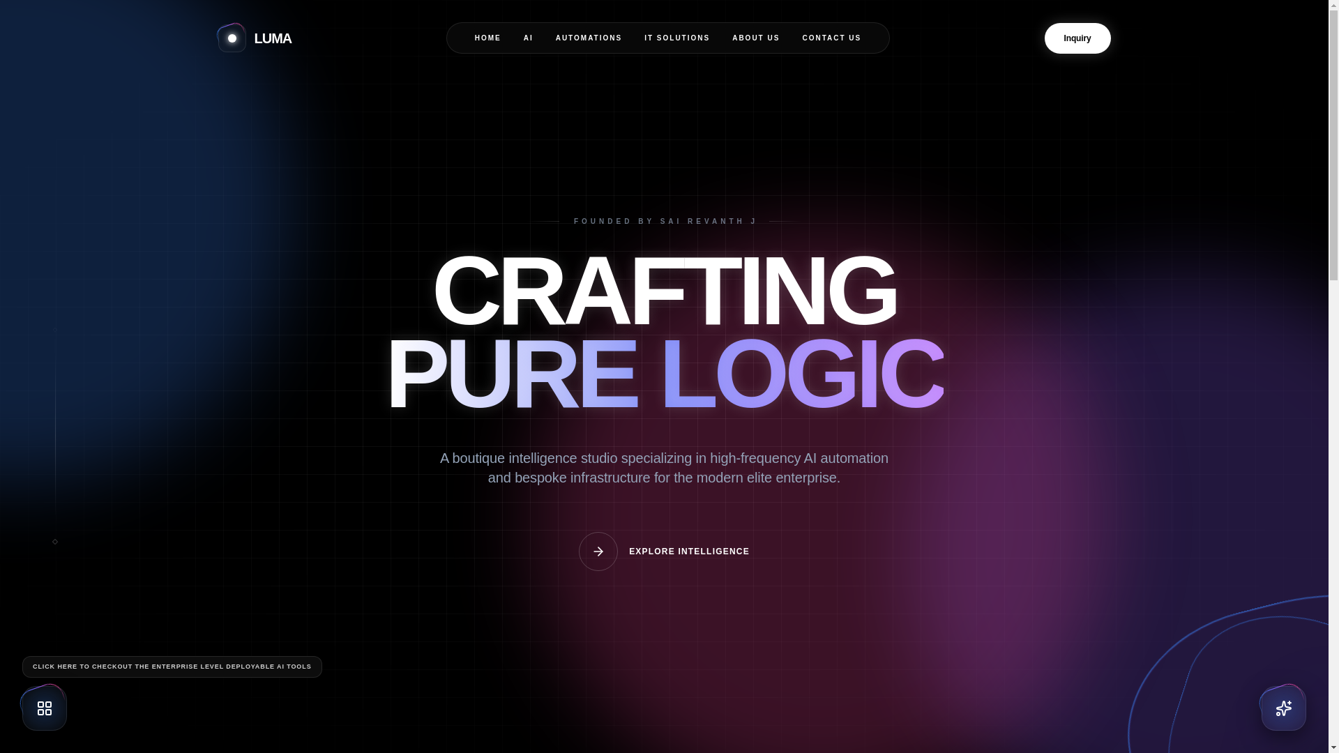 website screenshot of https://lumait.in/