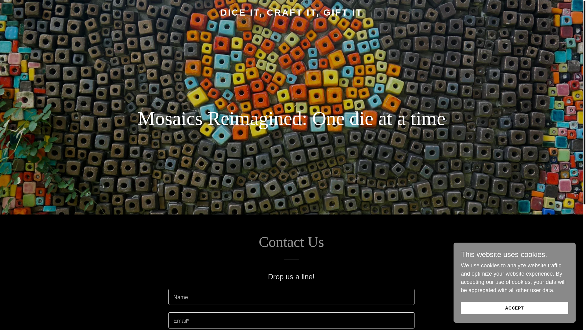website screenshot of https://diceit.me/