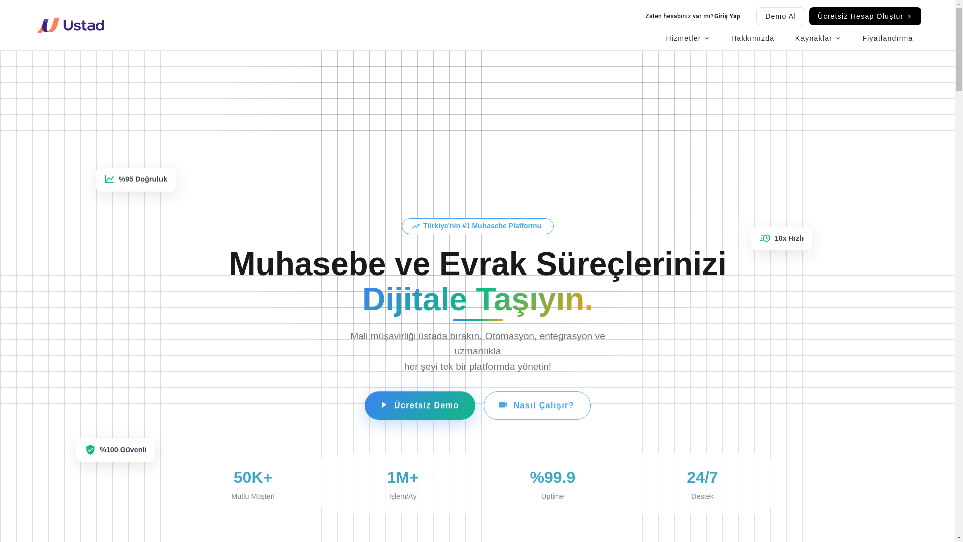 website screenshot of https://ustad-landing-page.pages.dev/