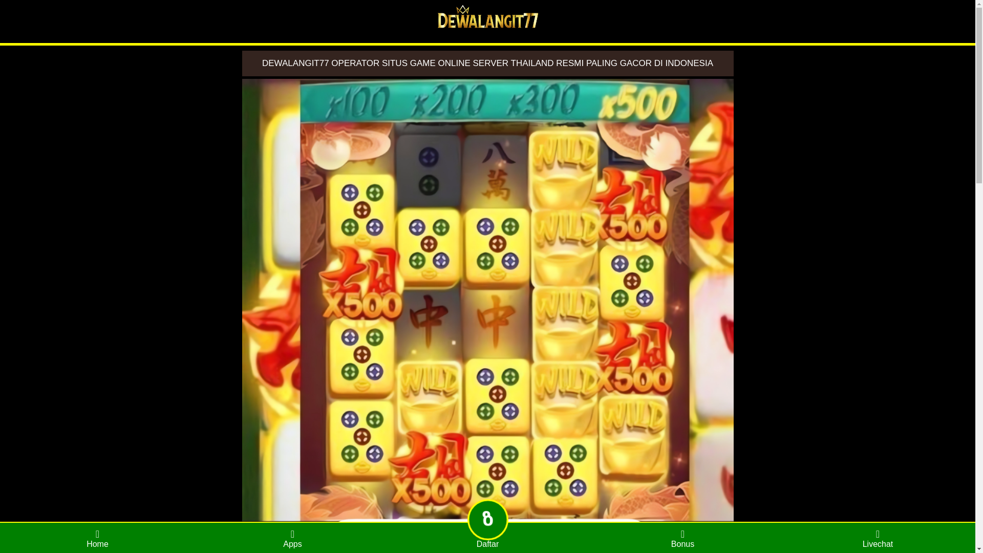 website screenshot of https://dewalangit77menang.pages.dev/