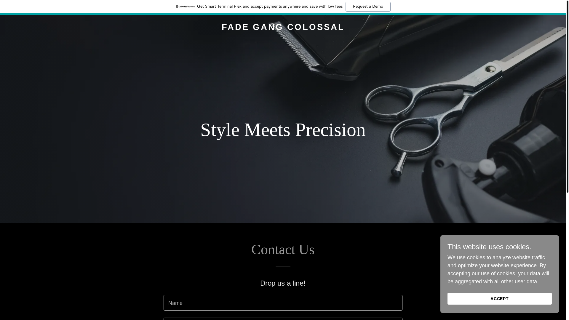 website screenshot of https://fadegangcolossal.com/