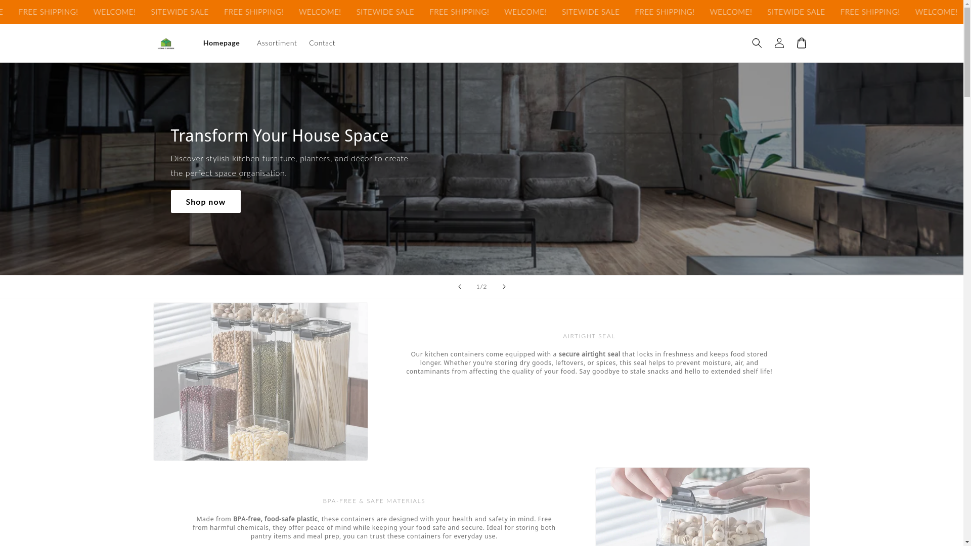 website screenshot of https://thuisproducts.store/