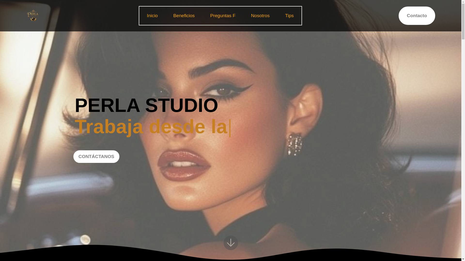 website screenshot of https://perlastudio.com.co/