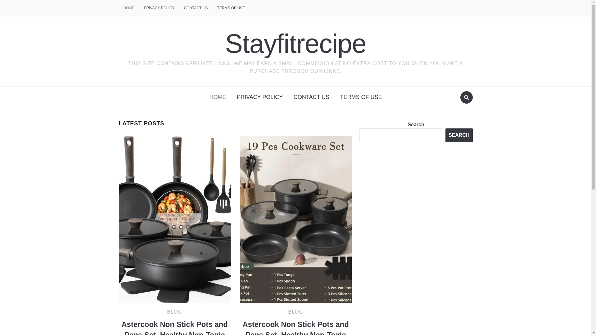 website screenshot of https://stayfitrecipe.info/